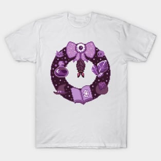 Witchy Wreath Pixel Art T-Shirt